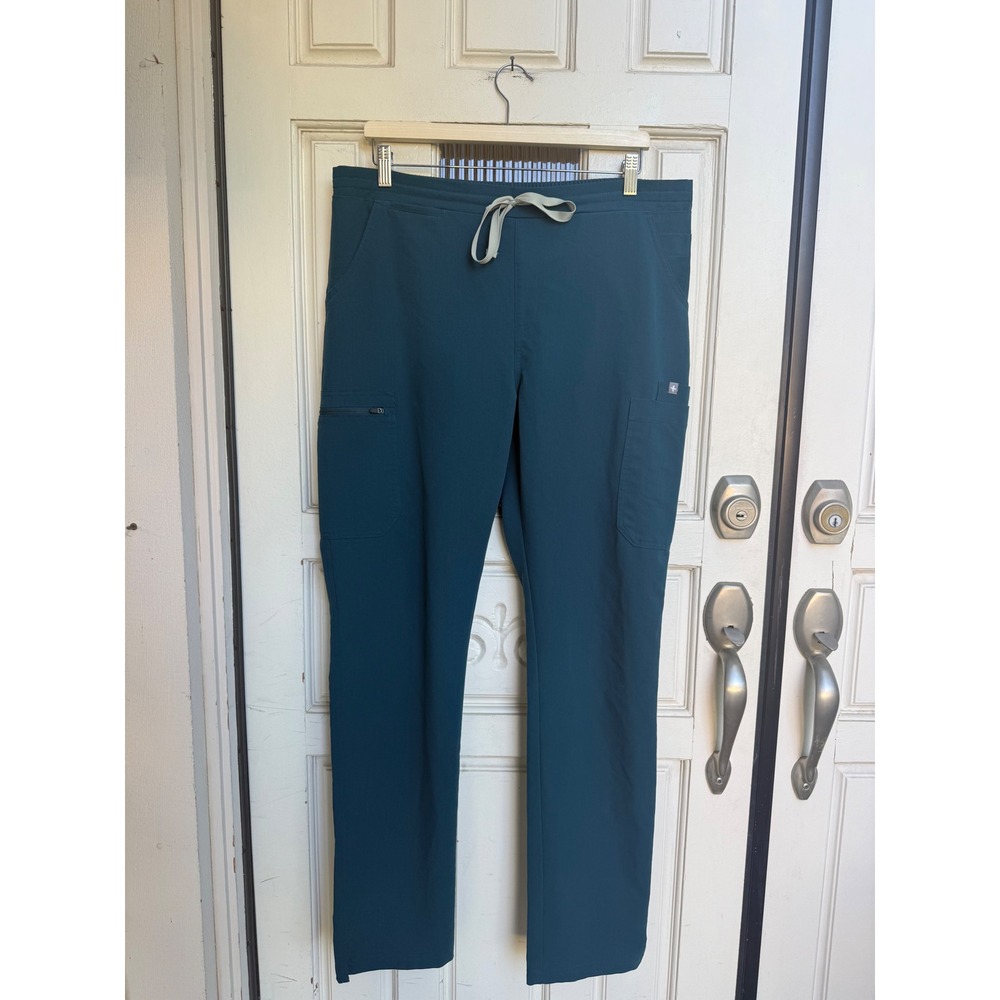 FIGS Caribbean Blue PO 1326 Cargo Scrub Pants TW2000T Womens Size Large Tall